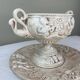 Ensemble Capodimonte – Coupe sur piédouche et plat décoratif