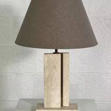 Lampe vintage en marbre et en laiton