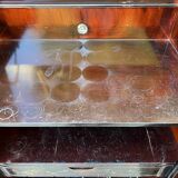 Asian turntable/vinyl cabinet in lacquered wood