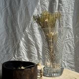 Large geometric glass vase H30