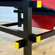 Red and Blue Chair in the Style of Gerrit Rietveld – De Stijl Movement