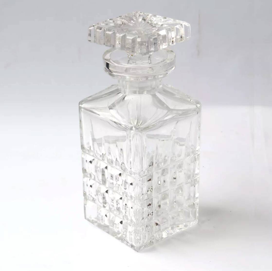 Cut crystal whiskey decanter