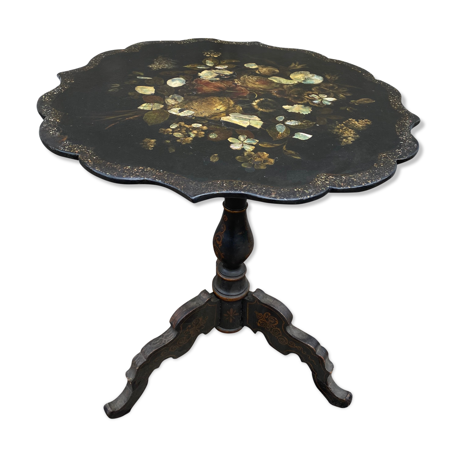 Table pedestal table 19th napoleon3