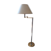 Floor lamp chrome and gold reader of the 70s