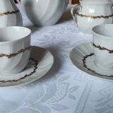 Coffee service and dessert 29 pieces porcelain Bernardaud