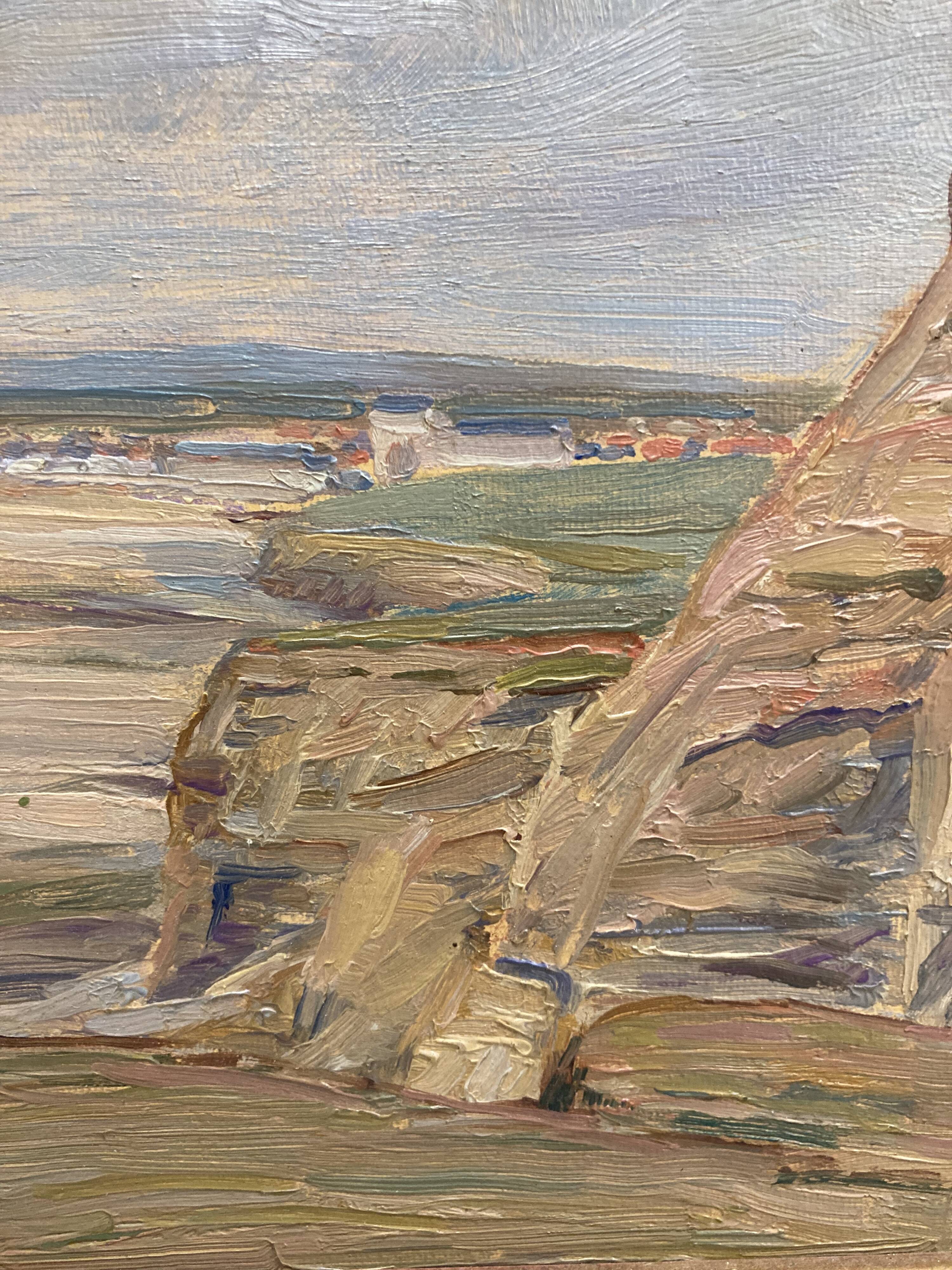 Vintage Seaside Painting