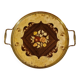 round service tray in Italian marquetry
