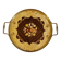 round service tray in Italian marquetry