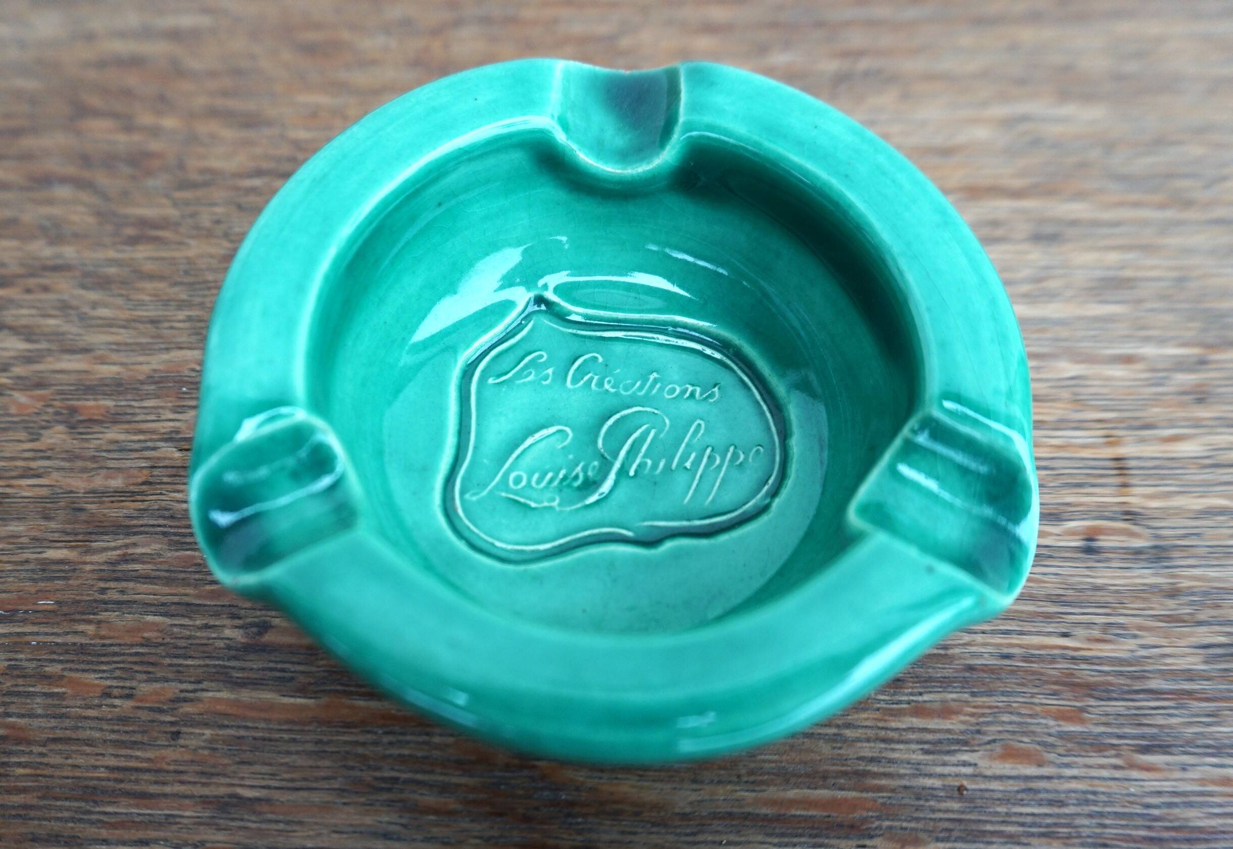 1950s ceramic ashtray signed Charlotte Corbin