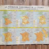 MDI school map "The territorial formation of France"
