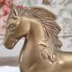 Vintage brass horse