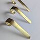 Wall hooks, hooks, 1950s modernist design attributed to carl auböck, vintage, brass