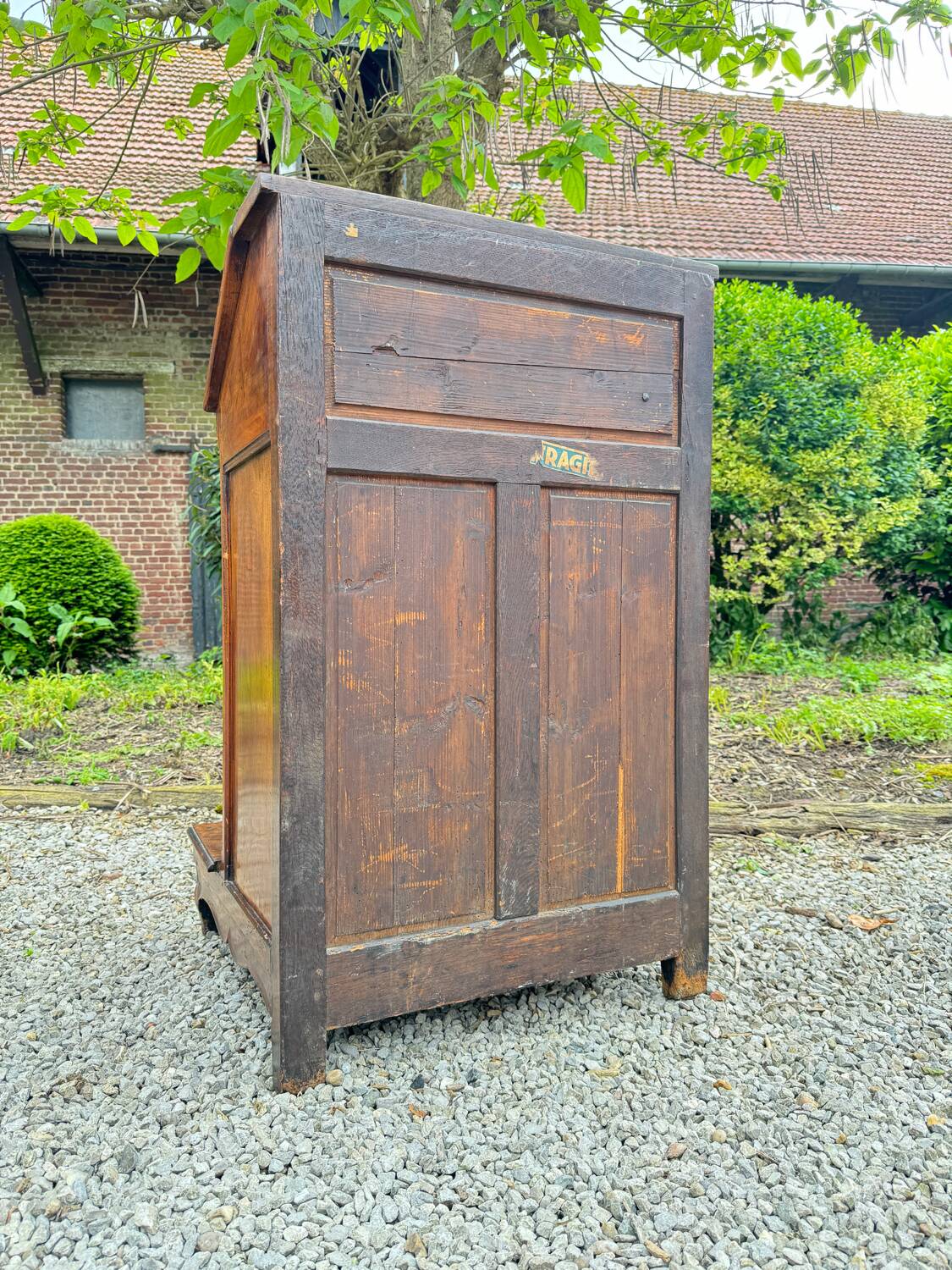 Oratory Furniture, Pray to God In Walnut And Marquetry Louis XIV Period XVIII Eme Century