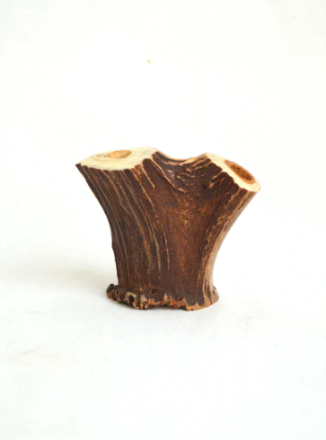 Deer horn vase