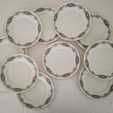 Assiettes à Dessert en Porcelaine de Limoges