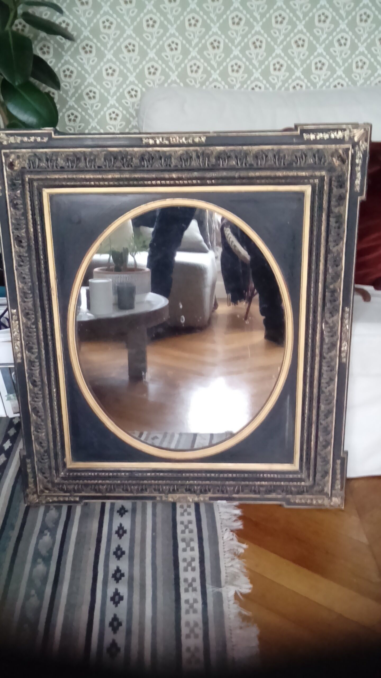 Napoleon III 85X75cm antique mirror