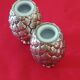 Pair of pineapple salt and pepper shakers, Italy, 1970s, Mauro Manet