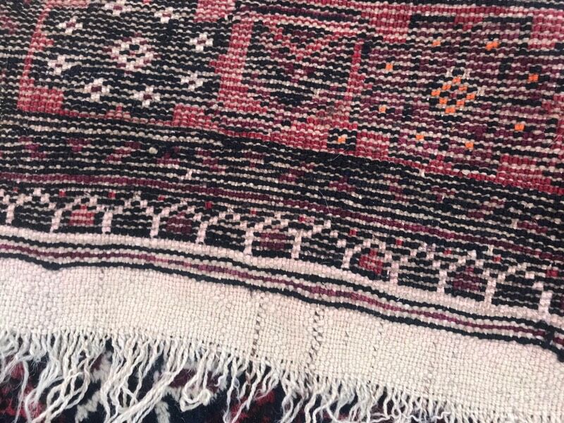 Old handmade Afghan belutch rug 100x154 cm