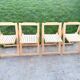 Set of 4 folding chairs by Aldo Jacober, 1970s/80s.