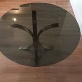 Table basse en verre des années 1970