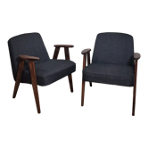 Pair of armchairs 366 designed in the 1960s by Jozef Chierowski