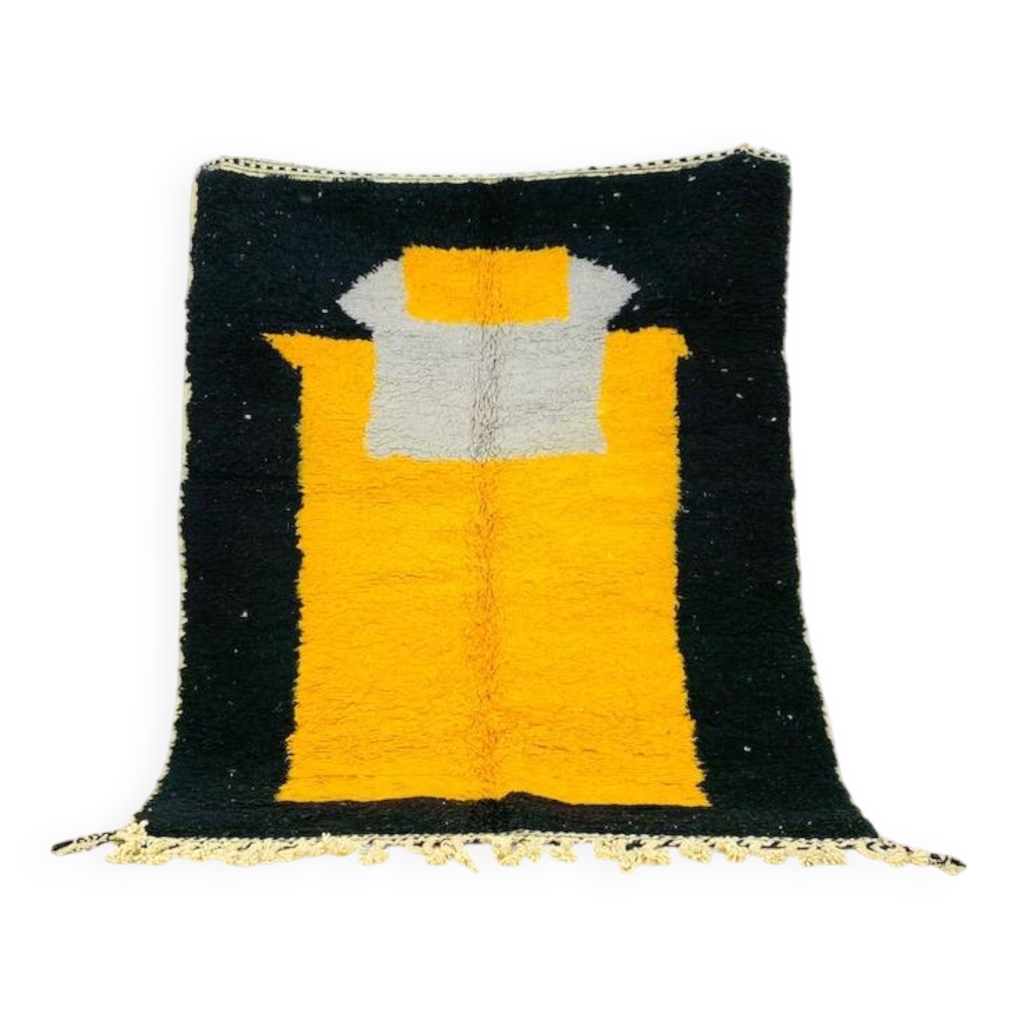 Azilal colorful natural wool handmade rug 300cmx200cm