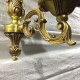 Applique 1 lumière en bronze de style Louis XV