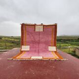 Large pink Berber rug 290x210 cm thick Handmade – Bohemian chic style