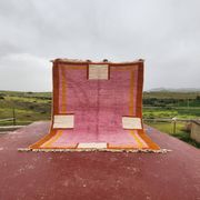Grand tapis berbère rose 290x210 cm  épaisse Fait main – Style bohème chic