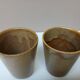 vintage stoneware glasses