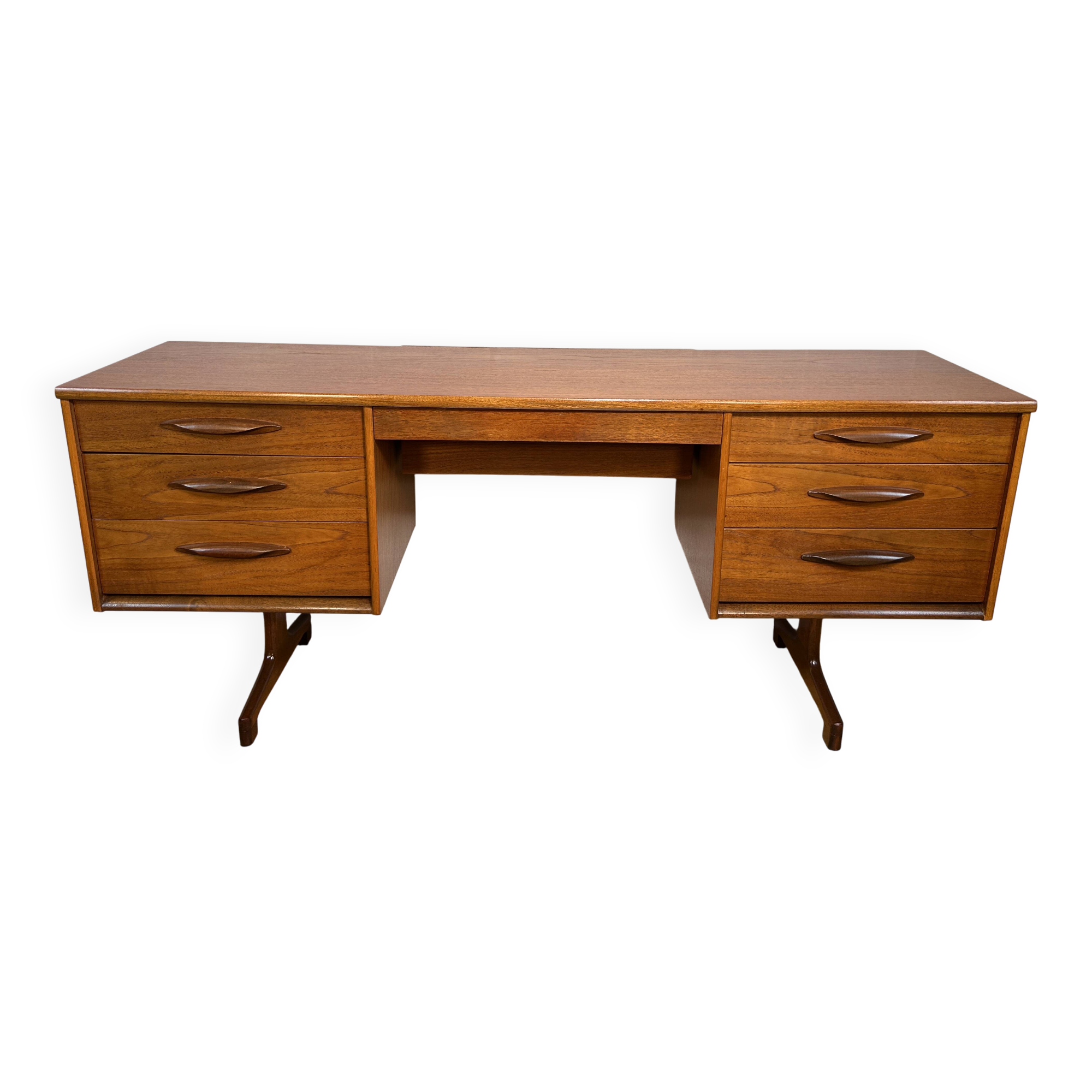 Mid-Century Retro Vintage Teak Desk by Austinsuite – 1960