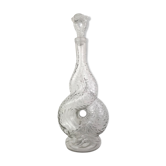 Carafe aux dauphins verre soufflé