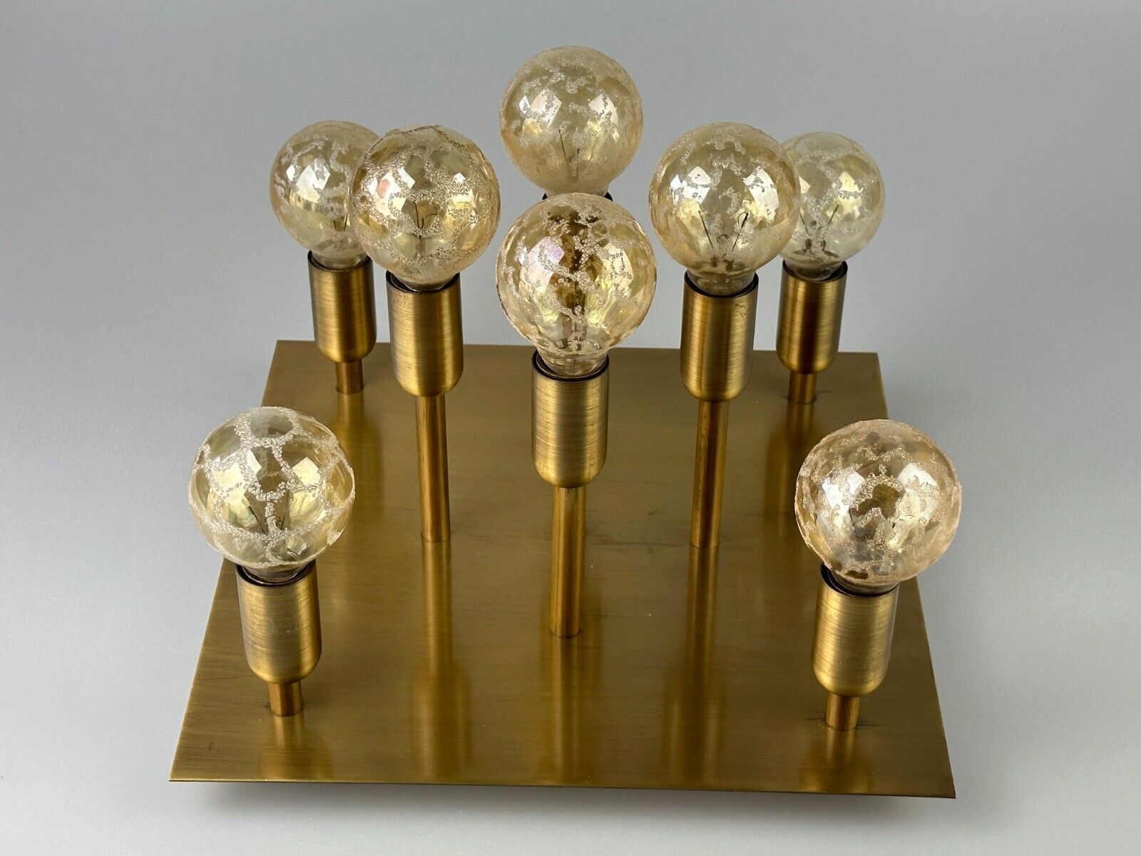 60s 70s ceiling lamp Sölken Leuchten Germany in brass