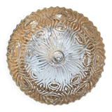 Petite applique murale plafonnier verre épais 1970 1980