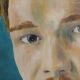 Portrait painting young man