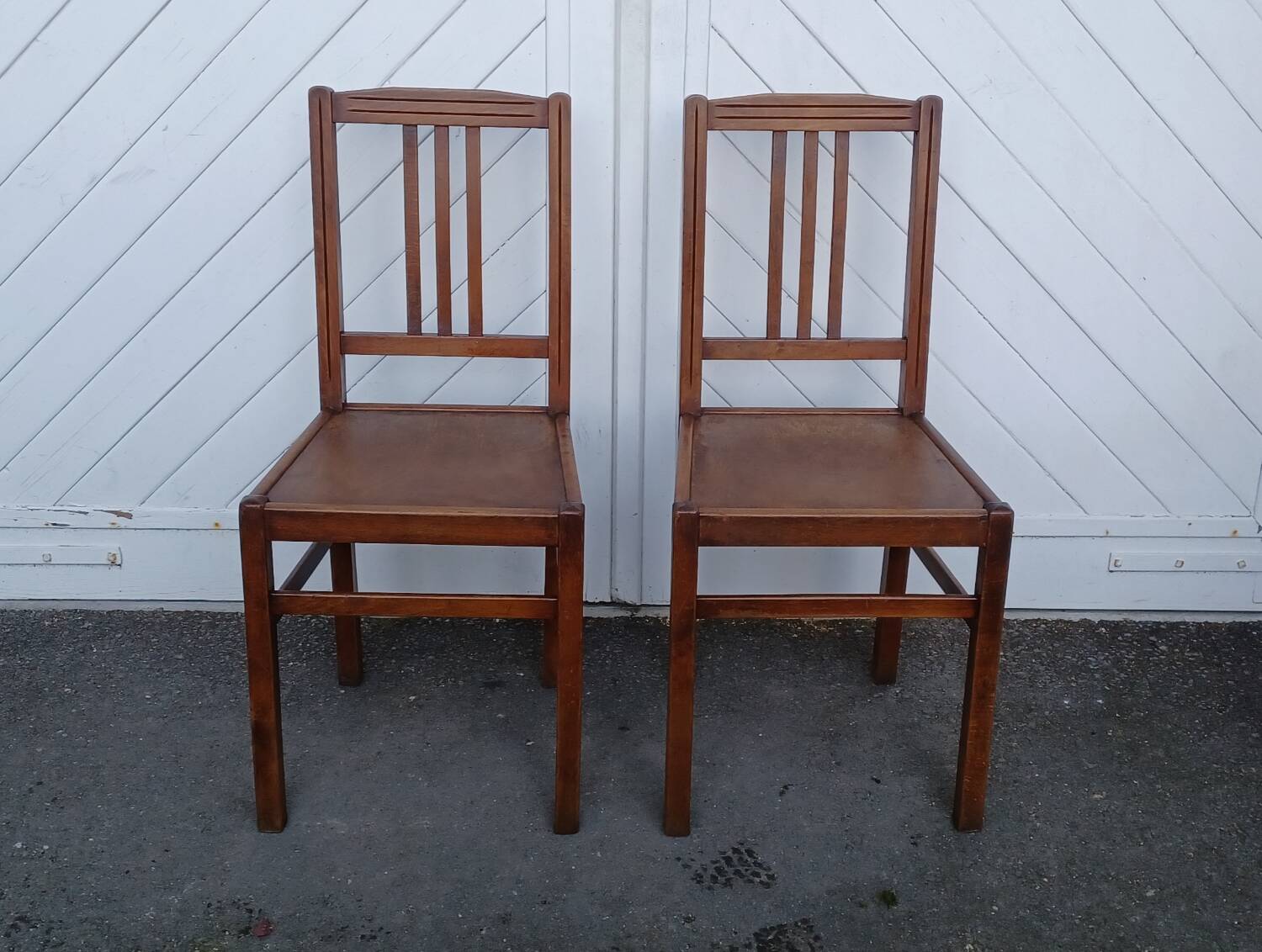 Pair of vintage ELF bistro chairs