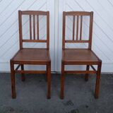 Pair of vintage ELF bistro chairs
