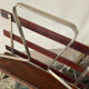 Porte revues vintage en bois et aluminium