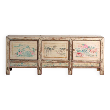 Antique buffet painted in pine wood – China, circa 1930