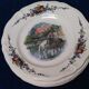6 plates of the obernai decoration service by Henri Loux