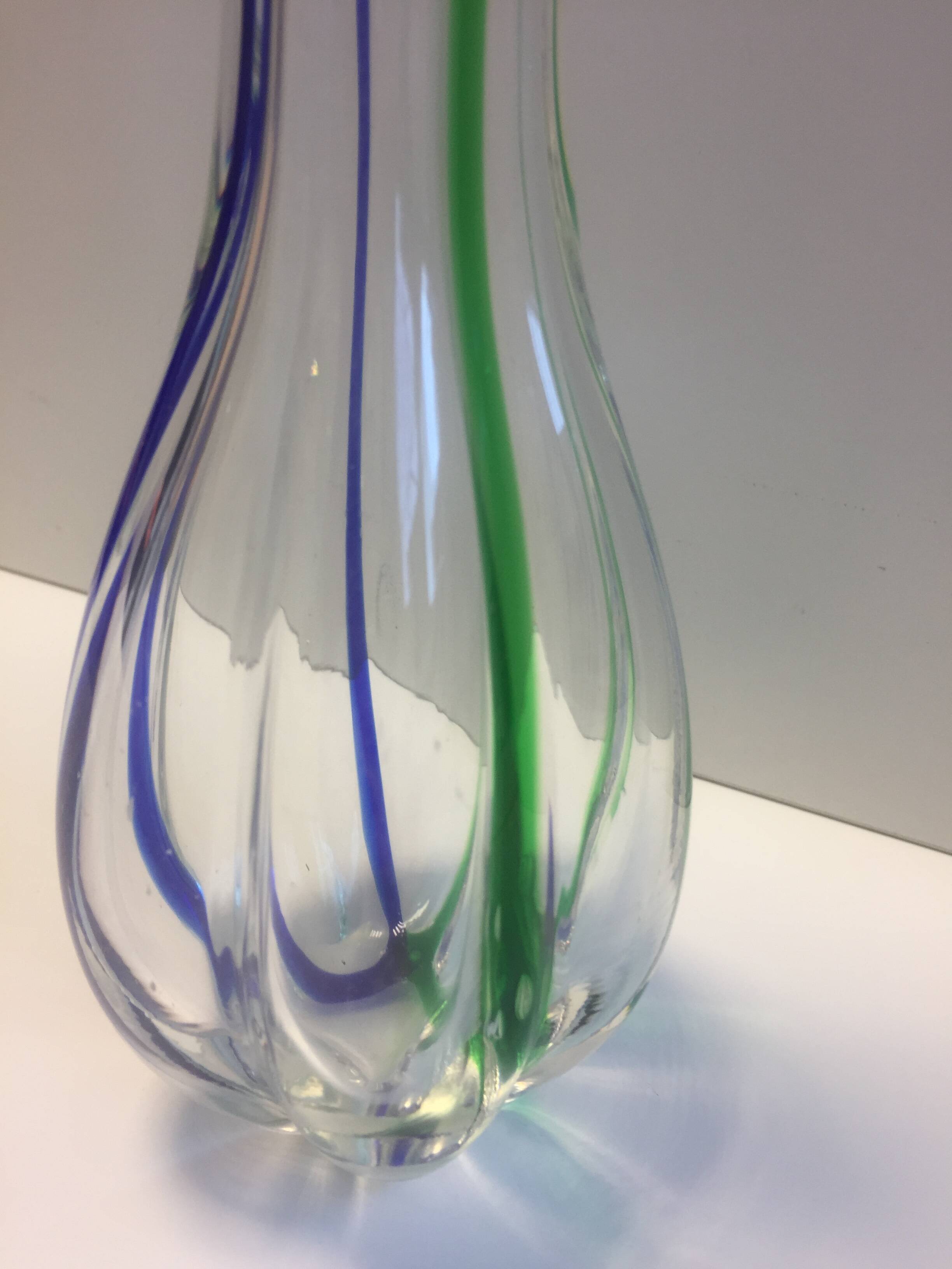 Soliflore Italian Vase Murano Glass Design ARCHIMEDE SEGUSO Vintage 1960 / 1970