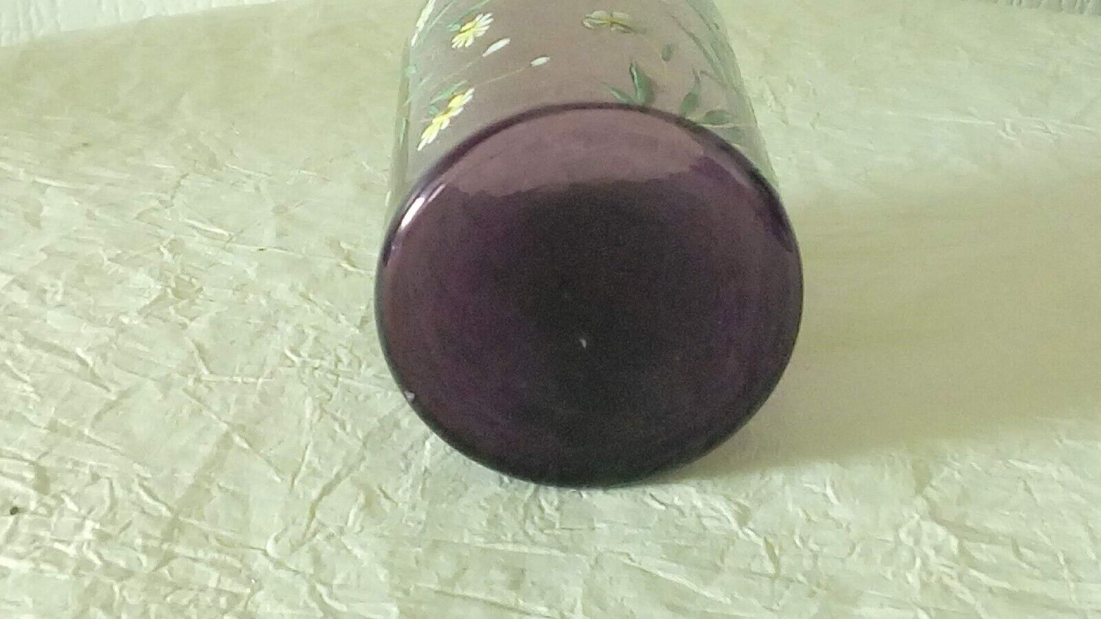 Fine crystal enamel cup glass 19th n1