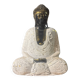 Statue Bouddha Méditation Bali - édition blanc et or