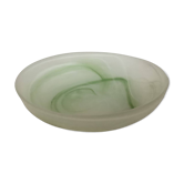 Green glass paste empty pocket ashtray A