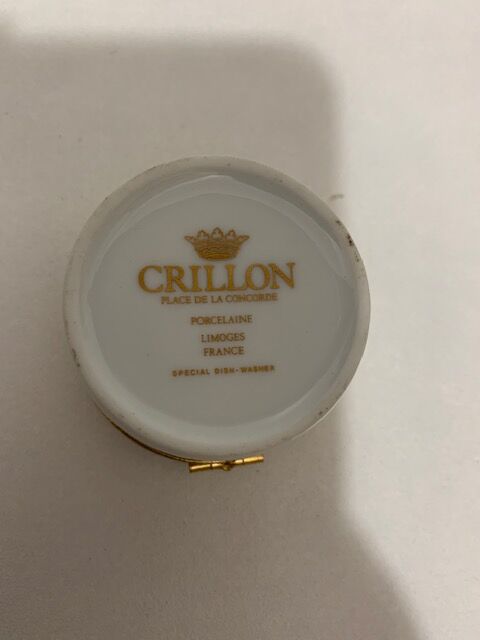 Jewelry box in limoge porcelain