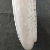 Large white Clichy art deco glass globe