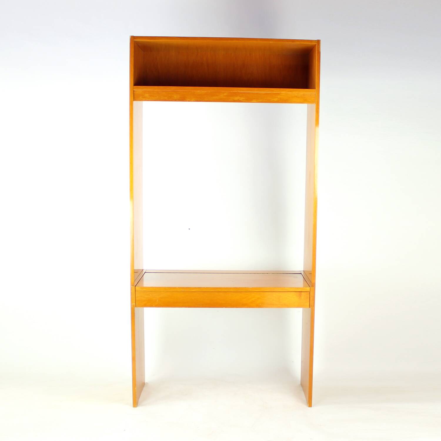 Architectural Mid Century Dressing Table With Hidden Compartment, Czechoslo
