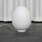Vianne egg lamp Domec white glass edition, 1970