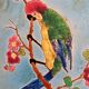 1920s musical underpants with Longwy enamels, parrot decoration
