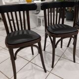 Set of 6 bistro chairs from the 1970s